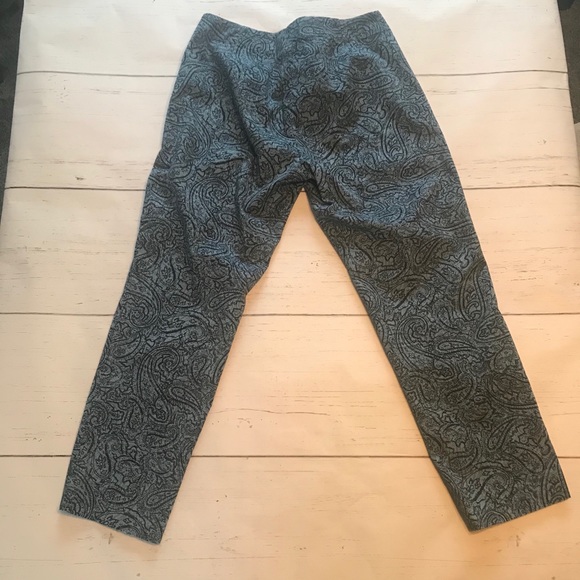 J. Jill Paisley Ankle Pants. Size 4 Petite - Picture 5 of 6